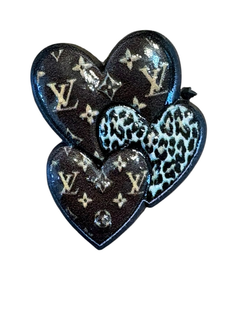 Hearts Croc Charm